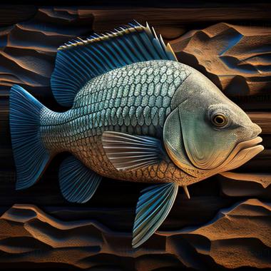 3D модель Dimidiochromis compressiceps (STL)